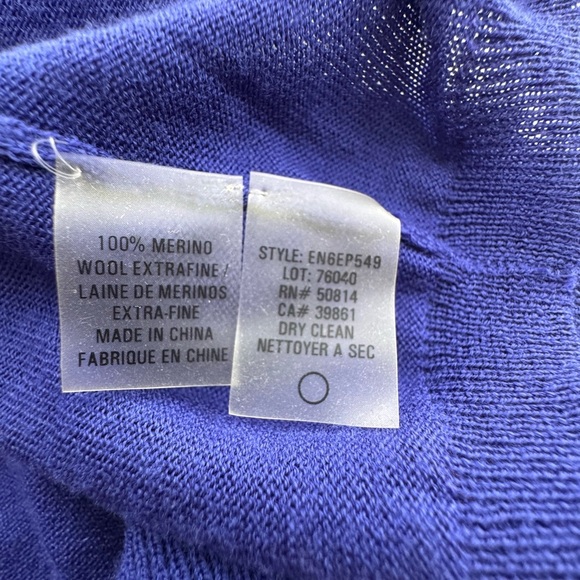 Elie Tahari Merino Wool Cardigan - Picture 8 of 9